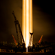 The Soyuz MS-08 spacecraft blasts off to the International Space Station from the launchpad at the Baikonur Cosmodrome, Kazakhstan, on March 21.